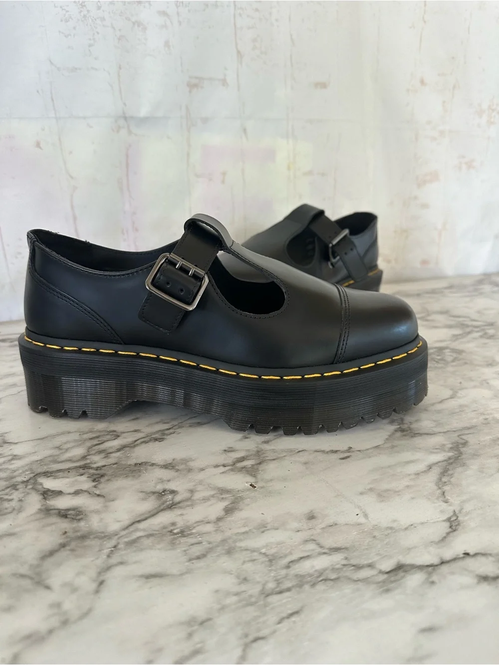 Dr. Martens Bethan Mary Jane Black Sz 10 Women Chunky Goth Y2K Leather Mary Jane